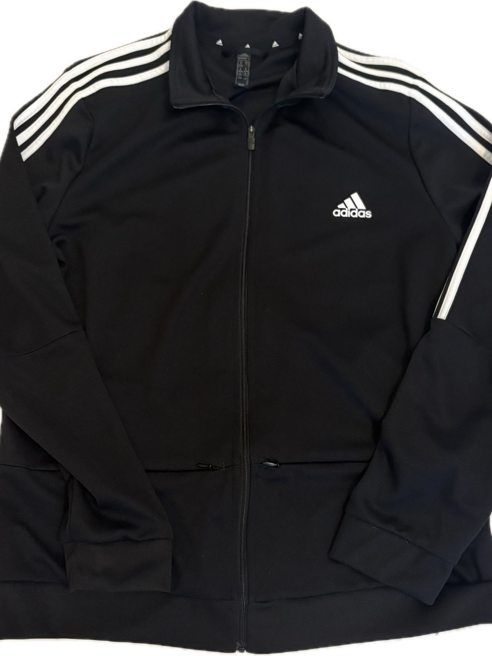 adidas AEROREADY primegreen Women’s XL Black Full-Zip Track Jacket